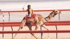ઊંટ પર બાળક