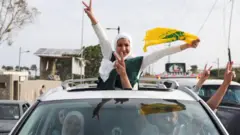 slavlje u libanu zbog primirja, libanci slave primirje