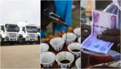 በፒካዱስ የሚታዩ የከባድ መኪና ተሽከርካሪዎች፣ የጀበና ቡና ንግድ እና የገንዘብ ምንዛሪ
