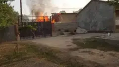 Тожик Қирғиз можароси оқибатида шикастланган тинч фуқаро уйи