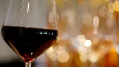 Glass of red wine