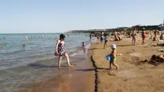 günəş dəniz qum, Xəzər dənizi, çimərliklər