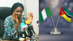 Abike Dabiri-Erewa wọ buba ankara nibi to ti n sọrọ pẹlu gbohun-gbohun niwaju rẹ