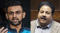 शोएब मलिक और राजीव शुक्ला