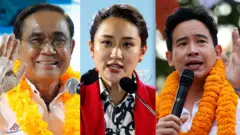 ว่าที่แคนดิเดตนายกรัฐมนตรีจากพรรครวมไทยสร้างชาติ, เพื่อไทย, ก้าวไกล 