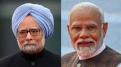 મનમોહનસિંહ અને મોદી