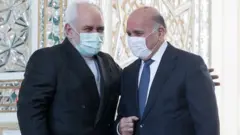 عکس خبرگزاری ایسنا از دیدار فواد حسین و محمد جواد ظریف