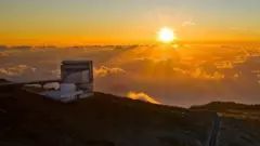 Vista do Telescópio Nacional Galileu em La Palma, nas ilhas Canárias (Espanha)