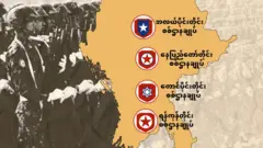 အမှတ် ၅ စစ်ဆင်ရေးအထူးအဖွဲ့ကွပ်ကဲမှုအောက်က တိုင်းစစ်ဌာနချုပ်တွေ