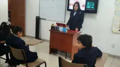 Classe em centro para superdotados no México