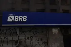 Vista da sede do Banco de Brasília (BRB) em São Paulo em 17 de outubro de 2023