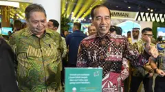 airlangga bersama jokowi