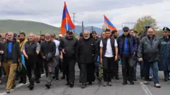 Ermənistan, sərhəd, delimitasiya, etiraz, aksiya, Azərbaycan