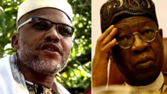 Lai Mohammed blame Nnamdi Kanu say na so so Twitter im just dey use plan anarchy
