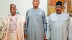Aminu Waziri Tambawul da Bukola Saraki da Bala Muhammed