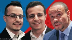 رافايل وعمر ريفيرو (إلى اليسار) ودان بونجينو