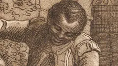 Ottobah Cugoano dans un tableau de Richard Cosway en 1784