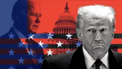 Aworan Aarẹ Biden ati Trump