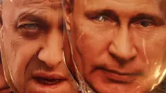 Ibishushanyo byo mu maso bigaragaza umukuru wa Wagner Yevgeny Prigozhin na Perezida w'Uburusiya Vladimir Putin, byari birimo bigurishwa mu isoko ry'impano z'urwibutso ry'i St Petersburg, ku itariki ya 28 Kamena (6) mu 2023