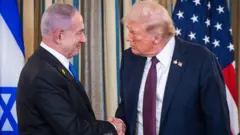 Benjamin Netanyahu aramukanya na Donald Trump 