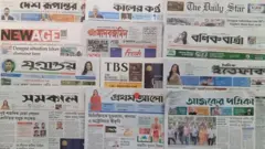 ঢাকা থেকে প্রকাশি সংবাদপত্র