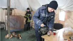 Так виглядав пункт обігріву на Київщині у 2018 році
