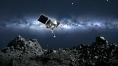 иллюстрация: Osiris-Rex подлеттает к Бенну