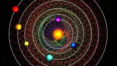 Artwork: Six worlds around a star like our Sun are ideal to study how planets formed and whether they are home to life