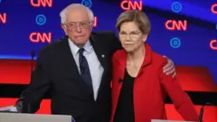 Bernie Sanders y Elizabeth Warren