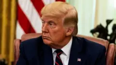 Donald Trump pictured in the Oval Office