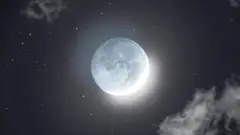 La Luna, fotografiada por cosmic_background y publicada en Instagram