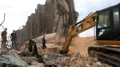 बेरूत में धमाके के बाद की तस्वीर