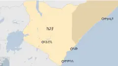 የኬንያ እና ሶማሊያ ካርታ