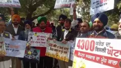 ਪੰਜਾਬ ਵਿਧਾਨ ਸਭਾ ਇਜਲਾਸ ਦੇ ਪਹਿਲੇ ਦਿਨ ਰੋਸ ਮੁਜ਼ਾਹਰਾ
