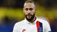 Neymar playing for Paris St-Germain