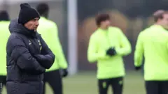 المدير الفني أنطونيو كونتي في تدريبات توتنهام