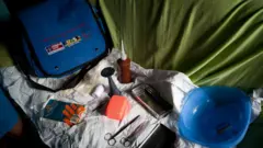 Espaço preparado para mais um parto