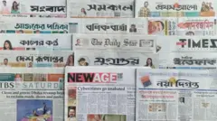 ঢাকা থেকে প্রকাশিত সংবাদপত্র।
