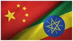 የኢትዮጵያ እና የቻይና ባንዲራ