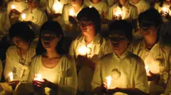 Anggota kelompok spiritual Falun Gong 