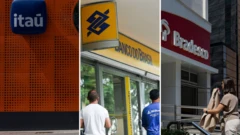 Agências dos bancos Itaú, Banco do Brasil e Bradesco