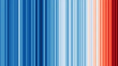 Franjas de colores que van desde tonos azules hacia tonos rojos
