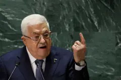 خلال حديث الرئيس الفلسطيني محمود عباس في الأمم المتحدة