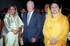 খালেদা জিয়া ও শেখ হাসিনা 