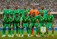 Photo des 11 joueurs de l'équipe nationale de football du Sénégal contre la RDC à Kinshasa (9 septembre 2025 ) 