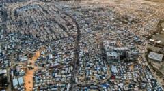 Vista aérea de Rafah