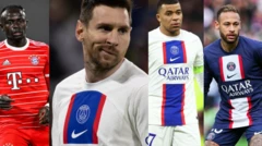 Mane, Mesii, Mbappe, Neymar bitaa gara mirgaatti