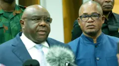 Jean Piere Bemba atangaza ibyaganiriwe mu nama nkuru y'umutekano ya DR Congo yateranye kuwa mbere nimugoroba