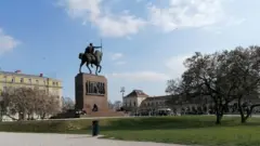 Spomenik kralju Tomislavu u Zagrebu, glavnom gradu Hrvatske