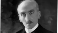 Henri Bergson em foto com expressão serena em close em preto e branco